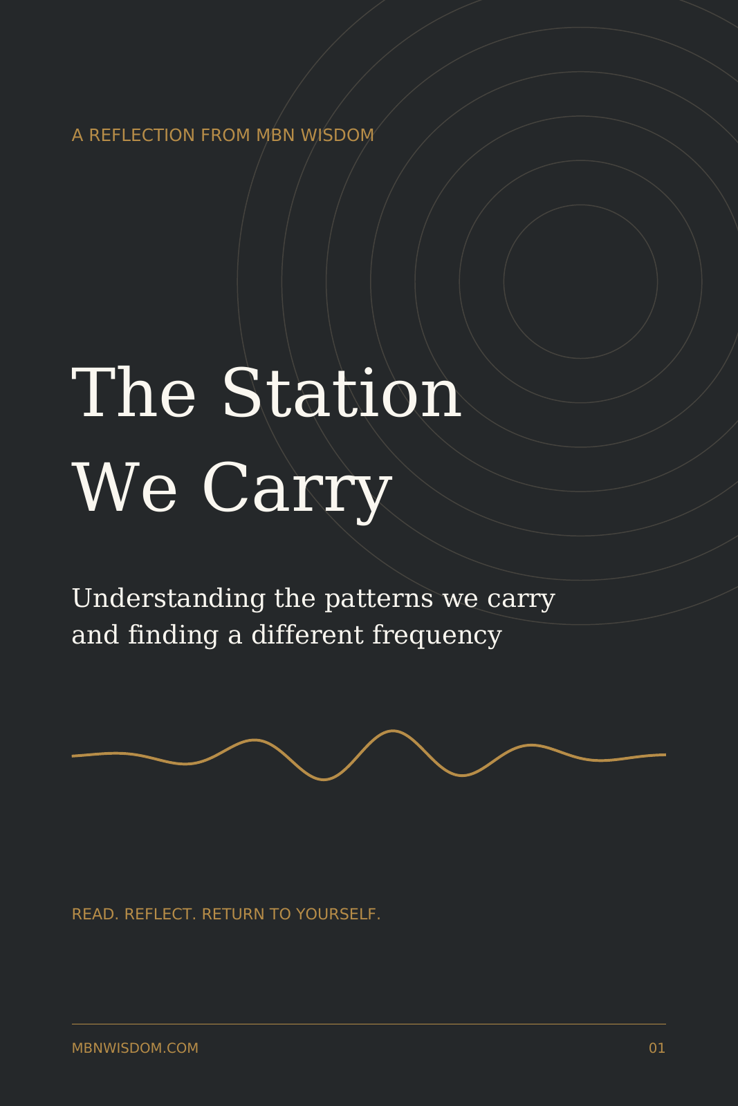 The Station We Carry cover: Understanding the patterns we carry and finding a different frequency